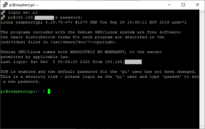 Headless wifi pi
