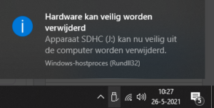 usb veilig verwijderen