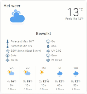 Platinum Weather Card