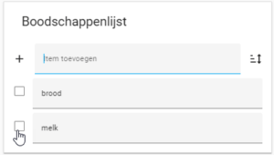 Boodschappenlijst