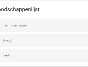 Boodschappenlijst