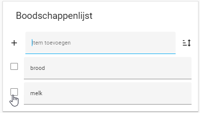 boodschappenlijst