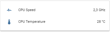 CPU speed en temp